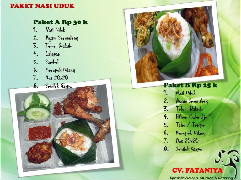 makanan tambahan katalog jasa catering murah serang
