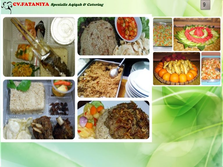 varian menu daftar menu katalog catering serang cilegon